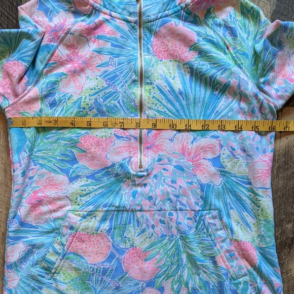 Lilly Pulitzer Skipper Popover Long Sleeve Top XS French Terry Sweatshirt - Picture 6 of 6